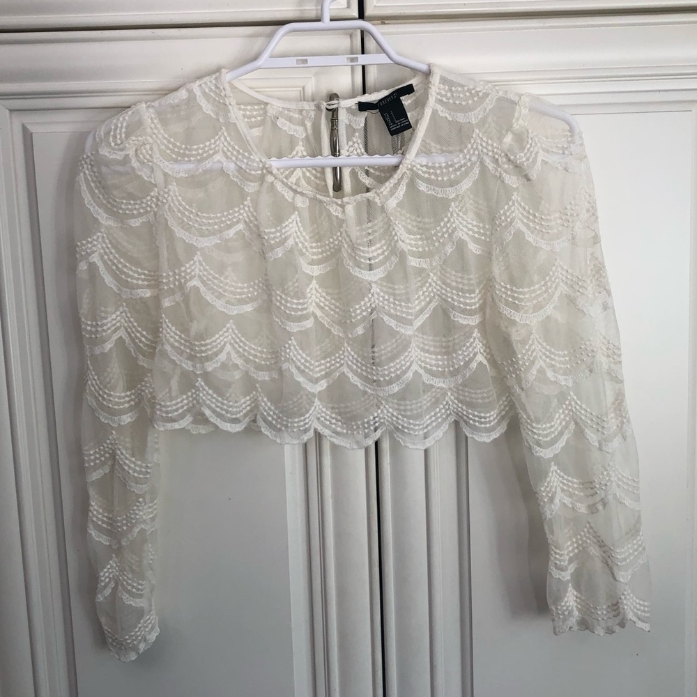 Forever 21 long sleeve lace women’s top